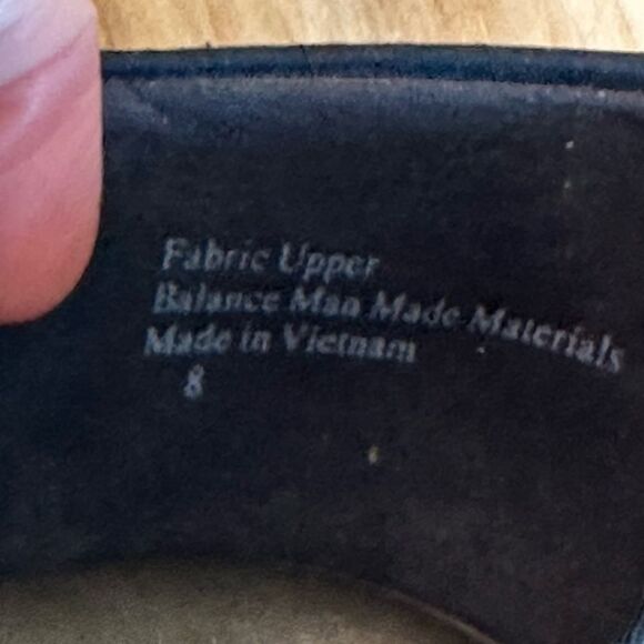 Abella EUC Black Fabric Peep Toe Dress Shoes Kitten Heel Size 8 - Picture 12 of 15